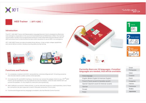 XFT-120C Portable AED Trainer For CPR Training