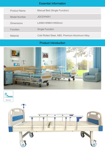 Manual Single Functions Bed JDCDYA051