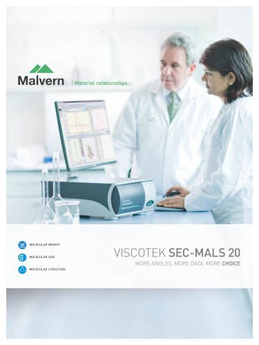 Viscotek SEC-MALS 20 - More angles, more data, more choice