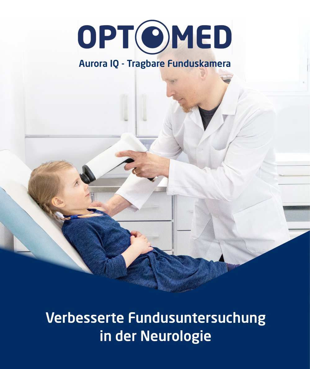 Verbesserte Fundusuntersuchung  in der Neurologie mit Optomed Auror IQ - Optomed