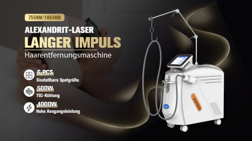 Perfectlaser Z110Pro Alexandrit-Laser-Langpuls-Haarentfernungsgerät