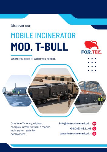 Mobile Incinerators Mod. BULL