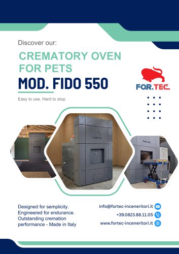 PET CREMATOR MOD. FIDO 550