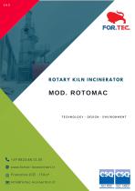 ROTARY KILN INCINERATOR MOD. ROTOMAC