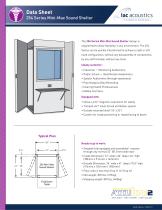 Data Sheet 254 Series Mini-Max Sound Shelter