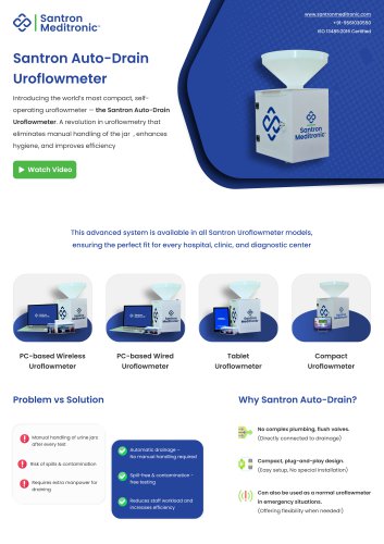 Santron Auto Drain Uroflowmeter