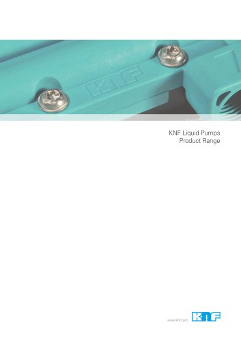 KNF Liquid Pumps Product Range