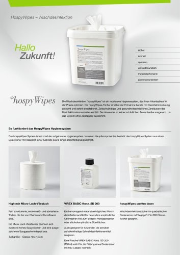 HospyWipes – Wischdesinfektion