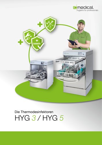 Die Thermodesinfektoren HYG 3 / HYG 5