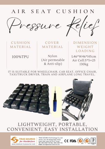 Pressure Relief Air Seat Cushion(TPU+Pump)