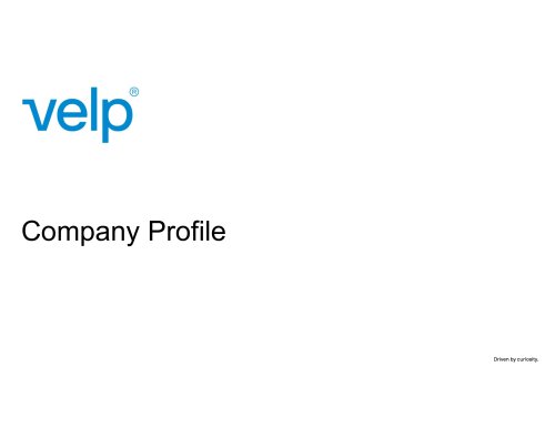 Velp Company Profile