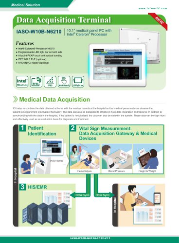 10.1＂ Medical Panel PC - IASO-W10B-N6210