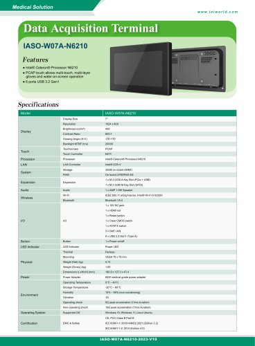 Data Acquisition Terminal- IASO-W07A-N6210