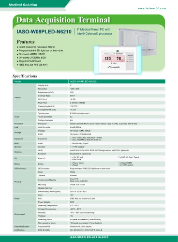 Healthcare Information Terminal- IASO-W08PLED-N6210