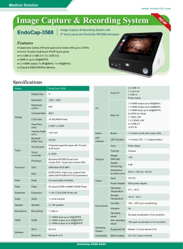 Medical Image Capture & Recording System- EndoCap-3588