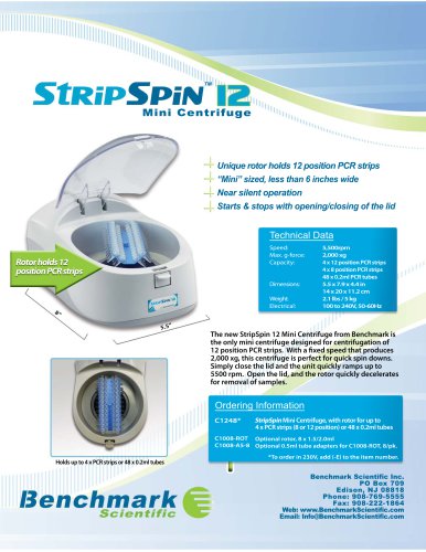 Stripspin 12 mini centrifuge